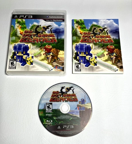 3D Dot Game Heroes (Atlus, Sony PlayStation 3, 2010) PS3 CIB Complete & Pristine