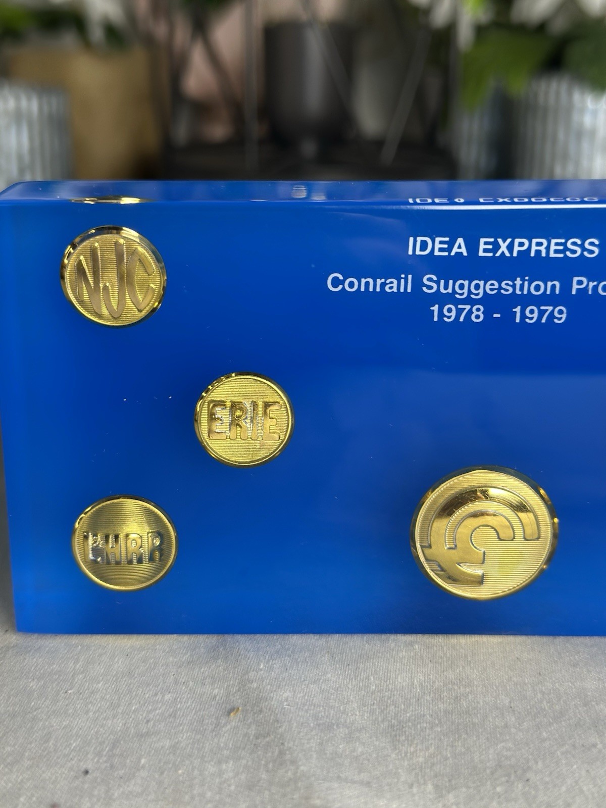 VRG RAILROAD 1970’s BUTTONS Conrail Idea Express. Erie And Reading RR.