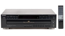 Sony CDP-C425 5-Disc CD Changer CD Player Black With Remote 1 Year Warranty
