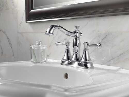 Delta 2597LF-MPU Cassidy Centerset Bathroom Faucet - Bronze - Bild 2 von 3