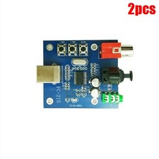 2Pcs F/Pc Usb PCM2704 3.5MM Analog Output Dac To S/Pdif Sound Card Decoder Bo ev