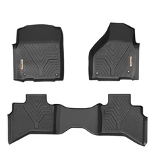 All Weather 3D Molded TPE Floor Mats Liner for 2012-2018 Dodge Ram 1500 Quad Cab
