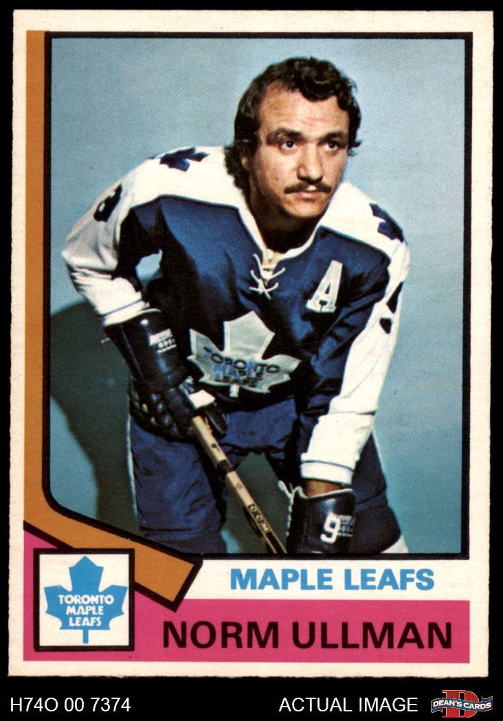 1974 O-Pee-Chee NHL #236 Norm Ullman Maple Leafs HOF 7 - NM
