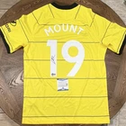 Mason Mount Chelsea #19 Signed Yellow/Black Soccer Jersey BAS Beckett COA