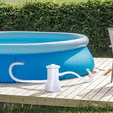 Image of Cartridge Filter Pump for 13'-15' Above Ground Swimming Pool with Hose, 800GPH