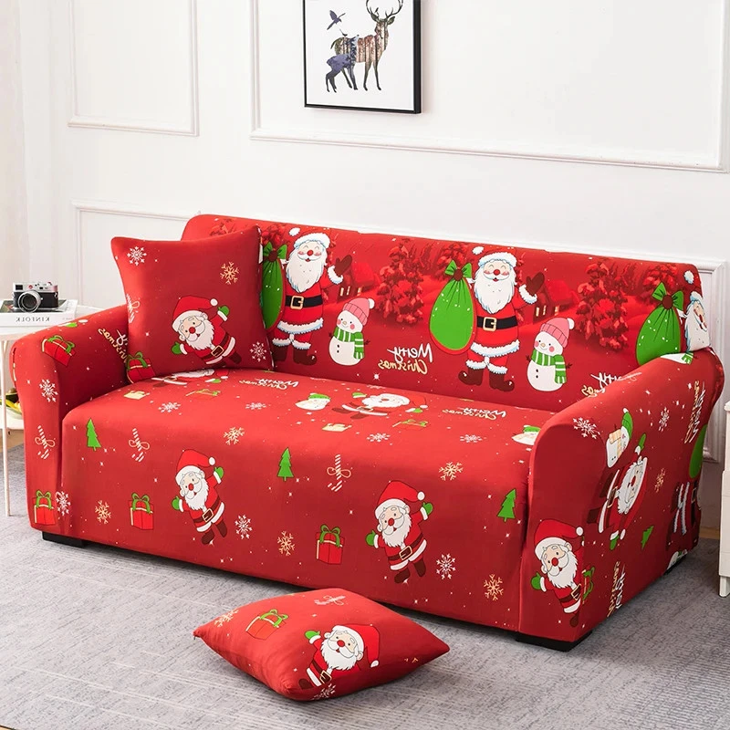 Santa Christmas Sofa Cover