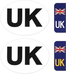 BEEWAY UK Car Stickers for Europe - 2x UK Oval 4x India | Ubuy