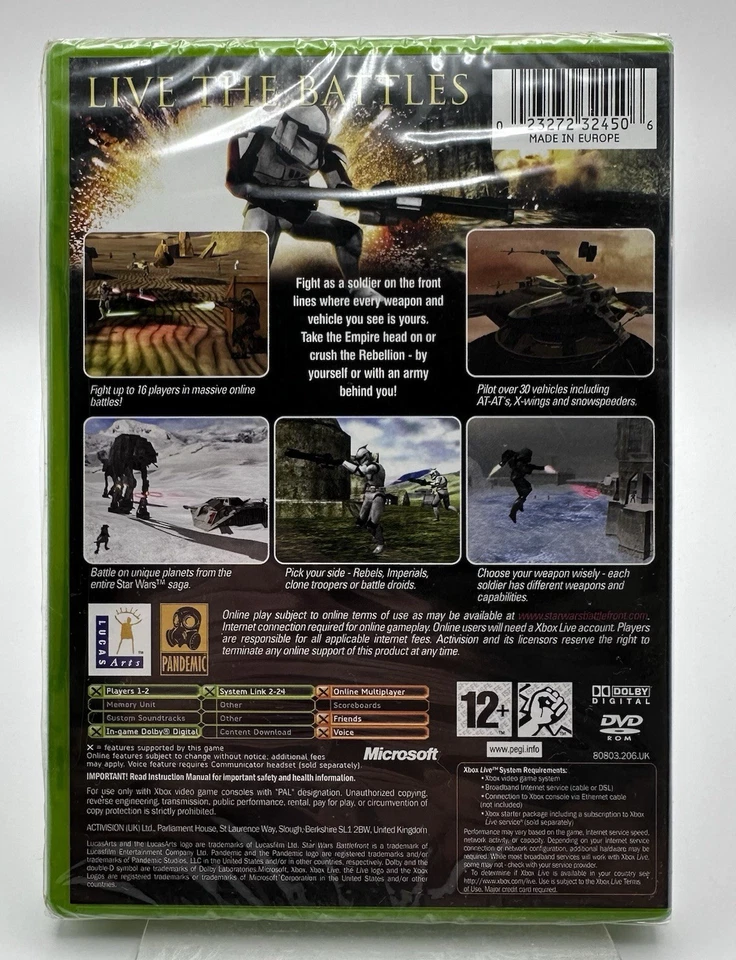 Xbox Star Wars: Battlefront, UK Pal, Brand New & Factory Sealed - Image 2 of 4