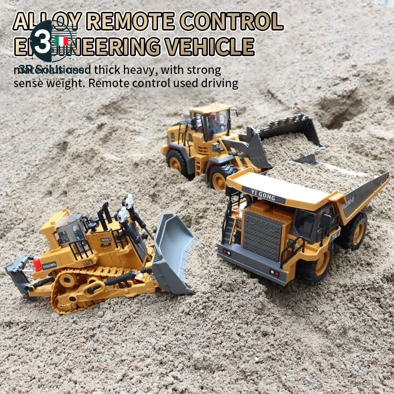 Nuovo RC Escavatore Di Controllo Remoto Camion in Lega 2.4G RC Crawler Ingegneri - Immagine 3 di 4