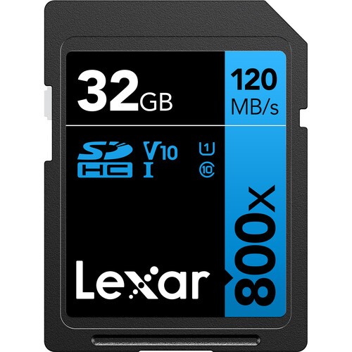 Lexar 32GB High-Performance 800x UHS-I SDHC Memory Card BLUE Series - (4-Pack) - Picture 3 of 7