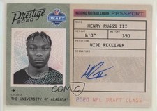 2020 Panini Prestige NFL Passport Signatures Henry Ruggs III #PA-HR Auto b6s