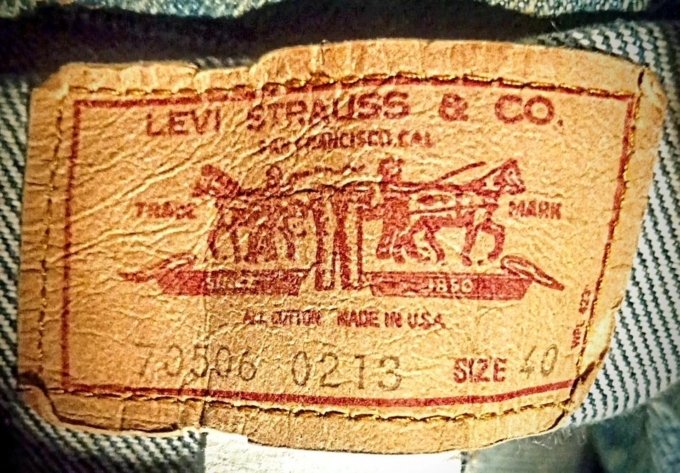 Chaqueta vaquera vintage años 70 Levis Denim Trucker 70506 0213 EE. UU. 40 Hecha en EE. UU. Foto 2 de 4