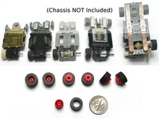 12 pc Rear WHEEL  TIRE Slot Car TUNE UP TYCO PRO HP2 HP7 US1 TCR  Unused RED