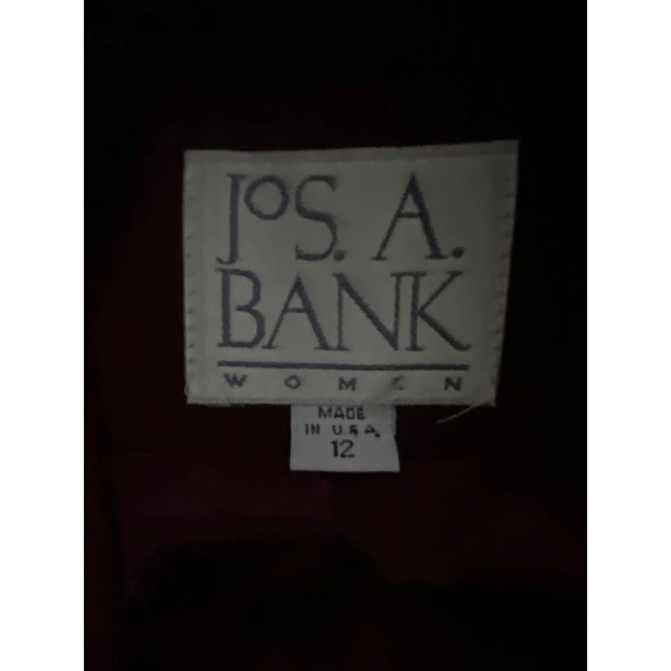 Joseph A. Blazer Banks Merlot Lana Un Botón 12 Foto 3 de 4