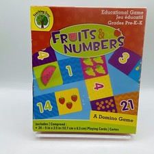 Teaching Tree Fruits  Numbers A Domino Game Educational