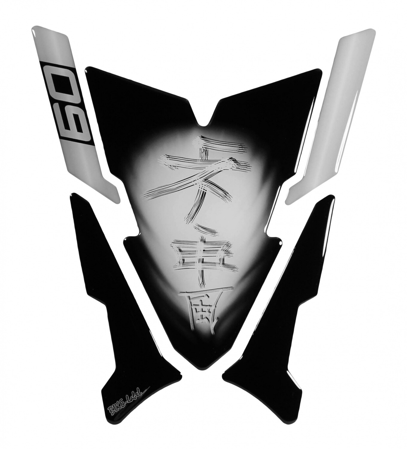 Motorcycle Stickers 3D Compatible with Yamaha MT-09 Kamikaze Grey - 2022 Onwards