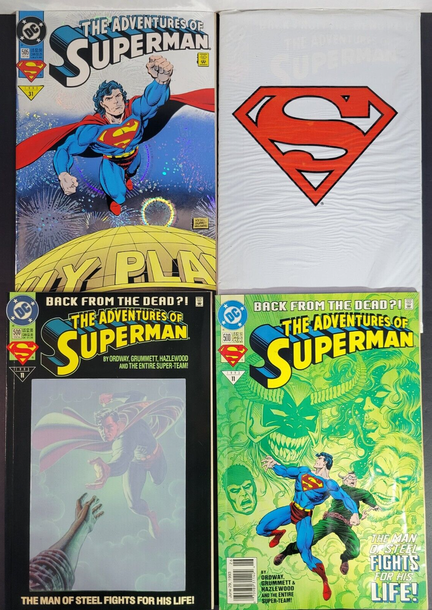 SUPERMAN コミック The Adventures Of Superman #500 Variants Sealed 505 Foil Cover Lot