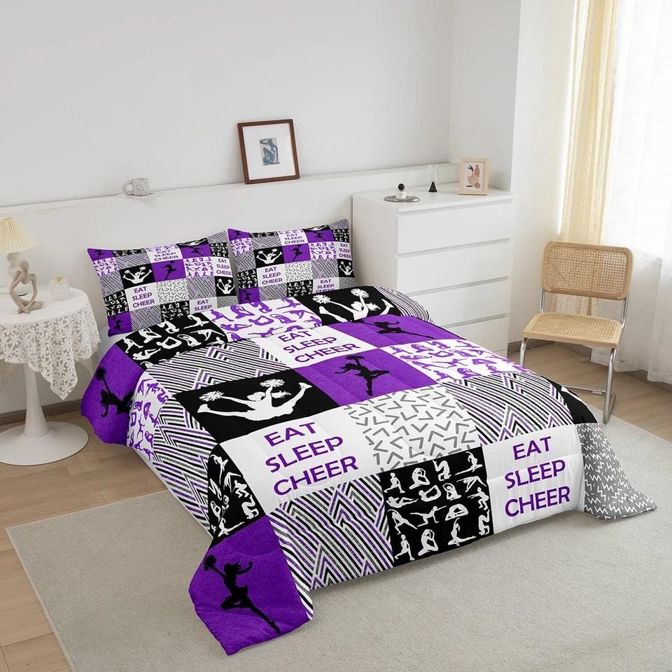 Juego de edredón Feelyou Cheer para niños niños niños niñas gimnasia edredón tamaño completo... Foto 2 de 4