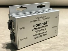Comnet CNFE2MCAC/M 100Mbps 10/100 Media Converter 24VAC Power - Small Size