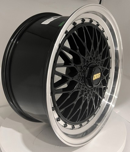 135 18 inch Black with Polish Lip Rims fits 5x100 TOYOTA PRIUS PLUG-IN 12 - Picture 3 of 7