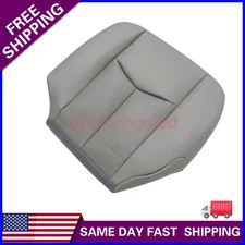 2003-2006 For Cadillac Escalade Driver Side Bottom PERF Leather Seat Cover Gray