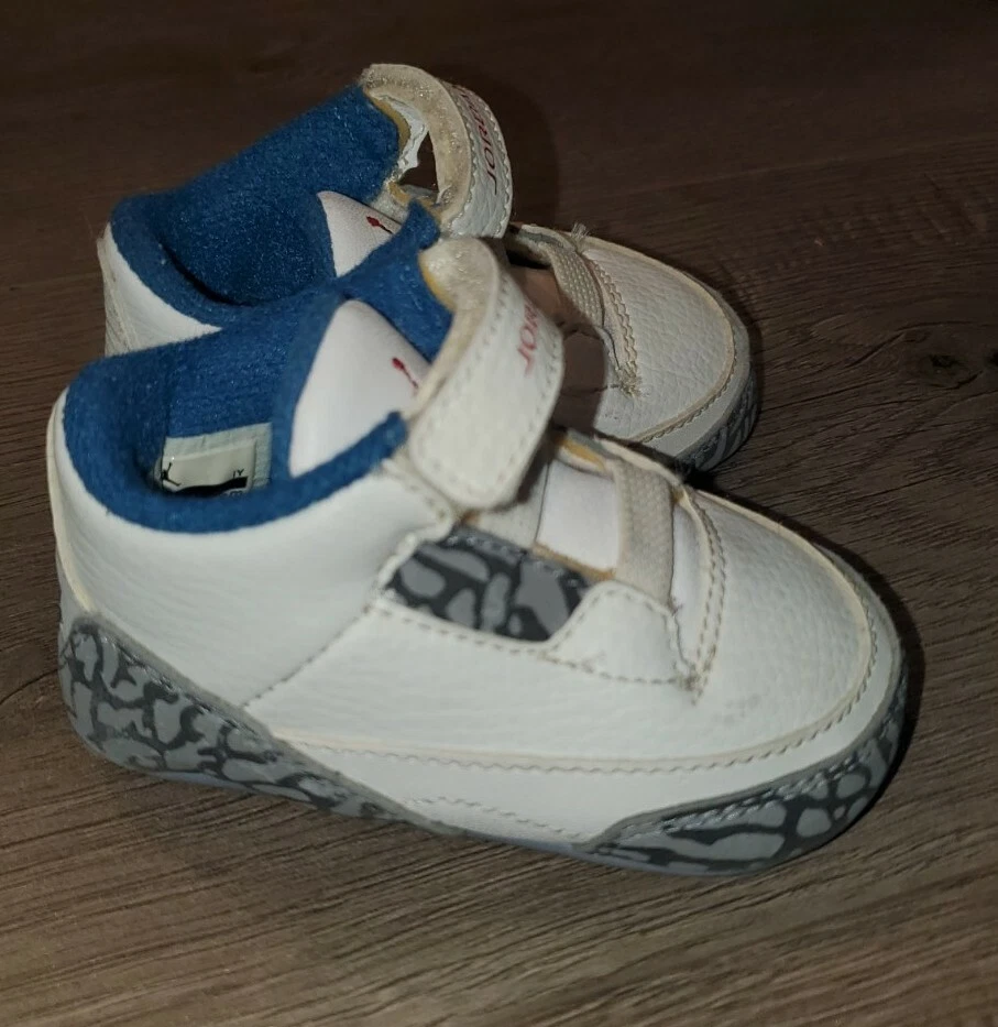 Nike Air Jordan 3 Retro True Blue Soft Bottom Infant 3C Shoes 315111-104