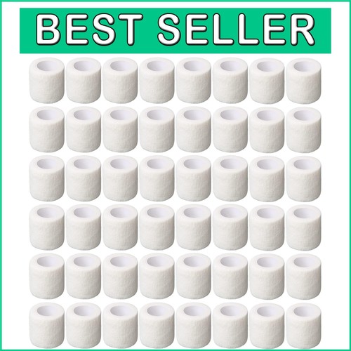 Breathable Self-Adhesive Bandage Wraps for Body & Pets - 64 Rolls, 2" x 5 Yards