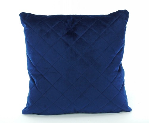 Diamond Quilted Velvet Cushion Cover Large or Standard With Plain Velvet Reverse - Picture 10 of 12