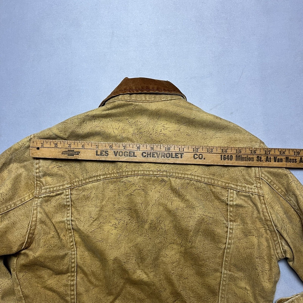 Vintage 50s H Bar C Western Leather Suede Trucker Jacket 38