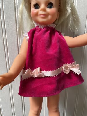 Velvet Doll VINTAGE Ideal Crissy Family 1970s Velvet Doll Growing