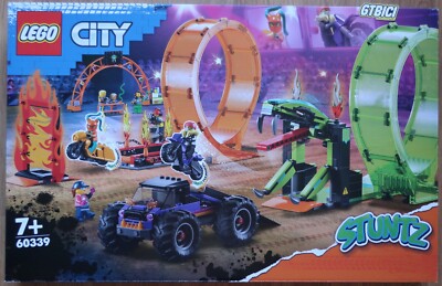 LEGO CITY STUNTZ  `` DOUBLE LOOP STUNT ARENA ´´   Ref 60339  NUEVO A ESTRENAR 