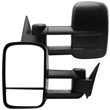 Towing Mirrors for 1988-2000 SILVERADO SIERRA, POWER,W/O SIGNAL,BLACK (PAIR)