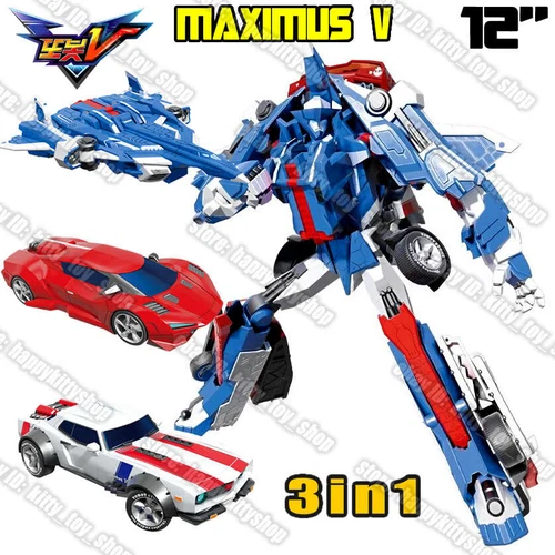 Tobot V Galaxy Detectives 3 in 1 Maximus V 12" Combined Robot Figure Boy Toy Car - Picture 2 of 8