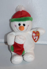 TY Beanie Baby Stockings Snowman Plush Snow Man Stocking Holiday Christmas