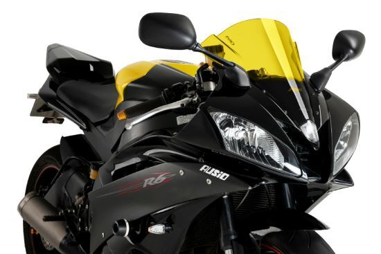 Puig Yellow Racing Screen Yamaha YZF R6 2006-2007