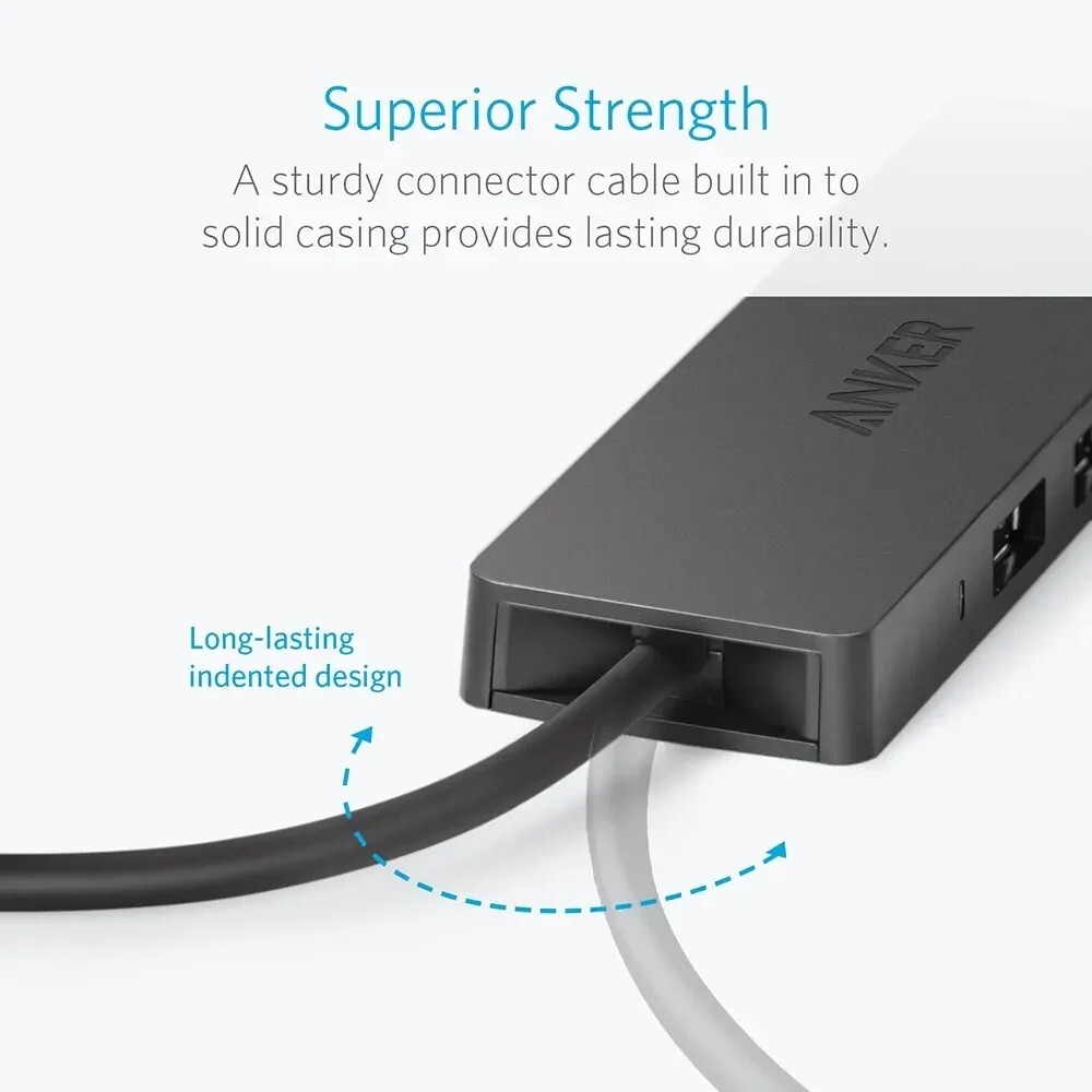 Anker Ultra Slim 4-Port USB 3.0 Hub for MacBook Air Pro Tablet Laptop  