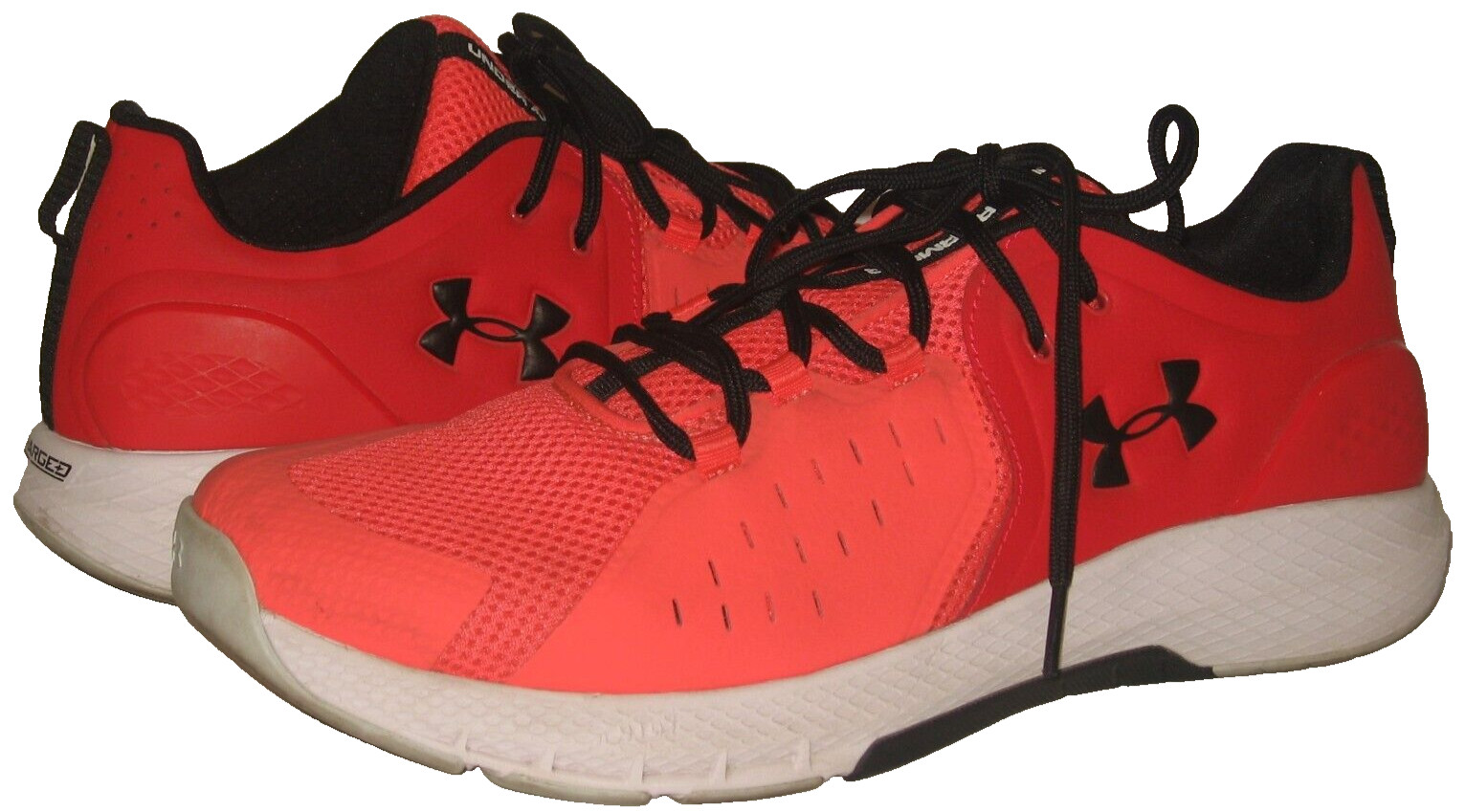 Men's UNDER ARMOUR Charged Commit TR2 Rush Red Tr… - image 1