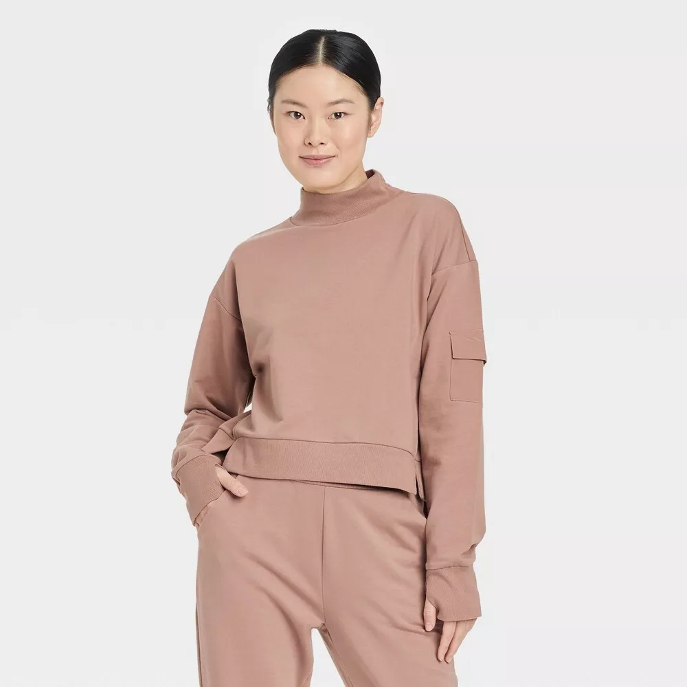 Women's French Terry Butter Wash Sweatshirt - All in Motion