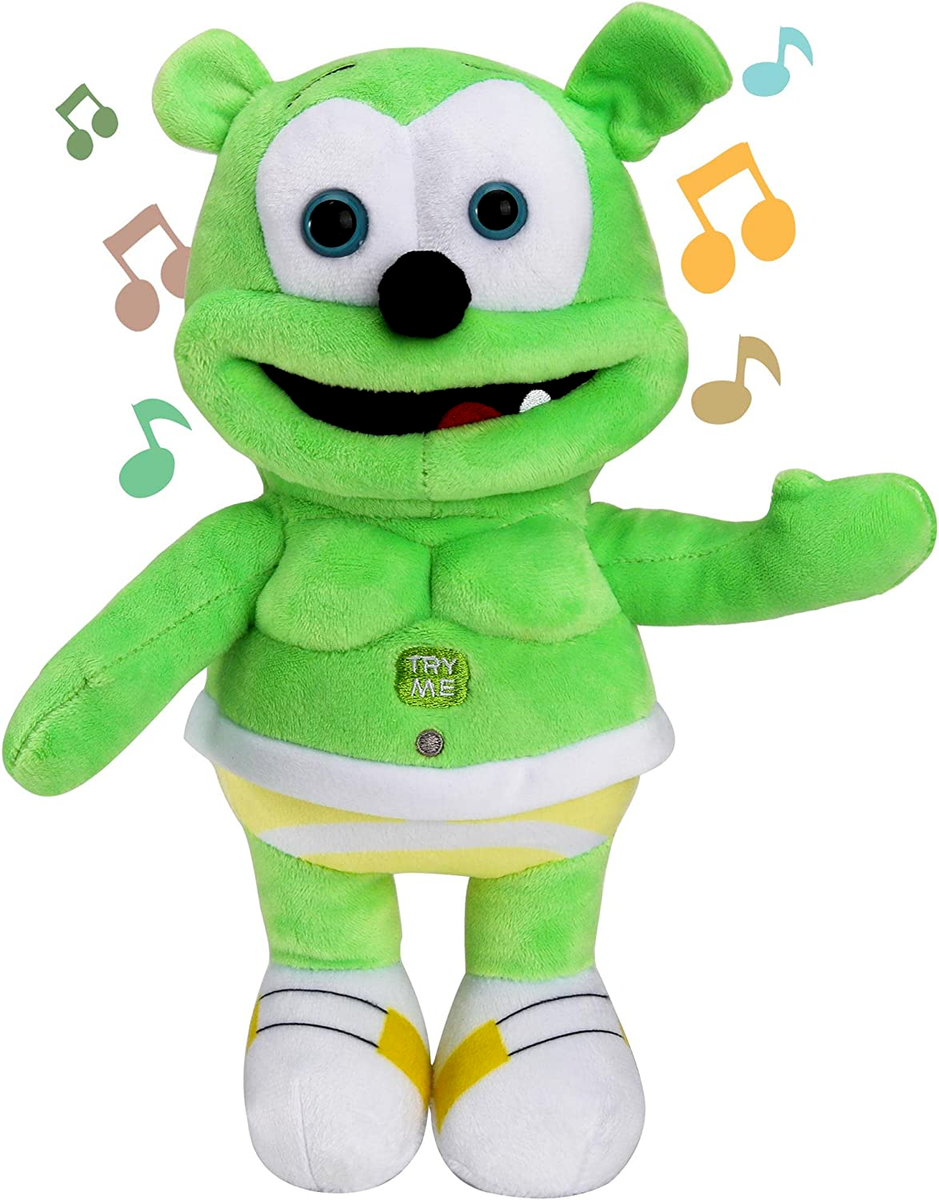 ぬいぐるみ Gummi NEW Gummy Bear Plush Green Singing Bear Toy Christmas Celebration