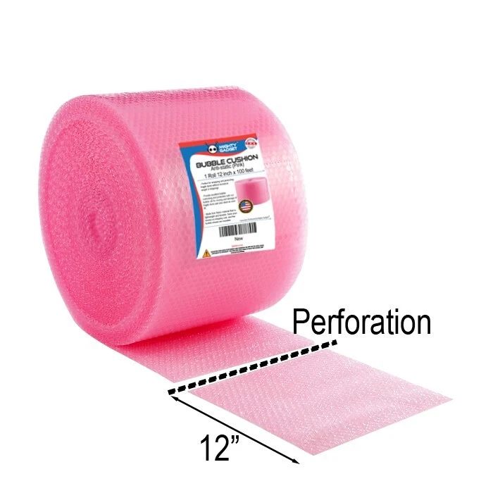 Small Bubble Cushioning Wrap Anti-Static Roll 100 ft x 12'' Wide - Image 2 of 4