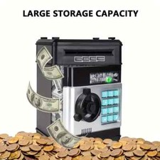Electronic Piggy Bank ATM Password Money Box Cash Coins Saving Kids Gift New