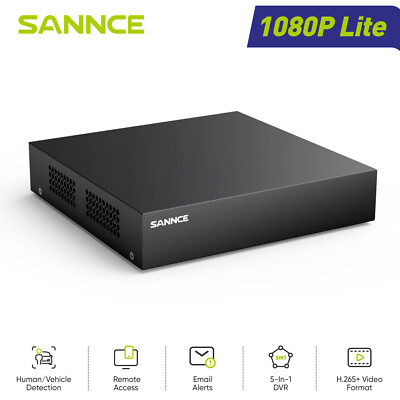 SANNCE 8CH 5-IN-1 1080P Lite DVR Überwachungskamera Video Recorder Fernzugriff