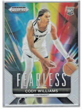 2024 Panini Prizm Draft Picks - Fearless Cody Williams #5 Silver Prizm (RC)