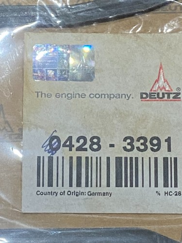 Deutz Genuine Part 0428-3391 Fits also Volvo 04283391 2012 1012 4 Cyl - Picture 3 of 3