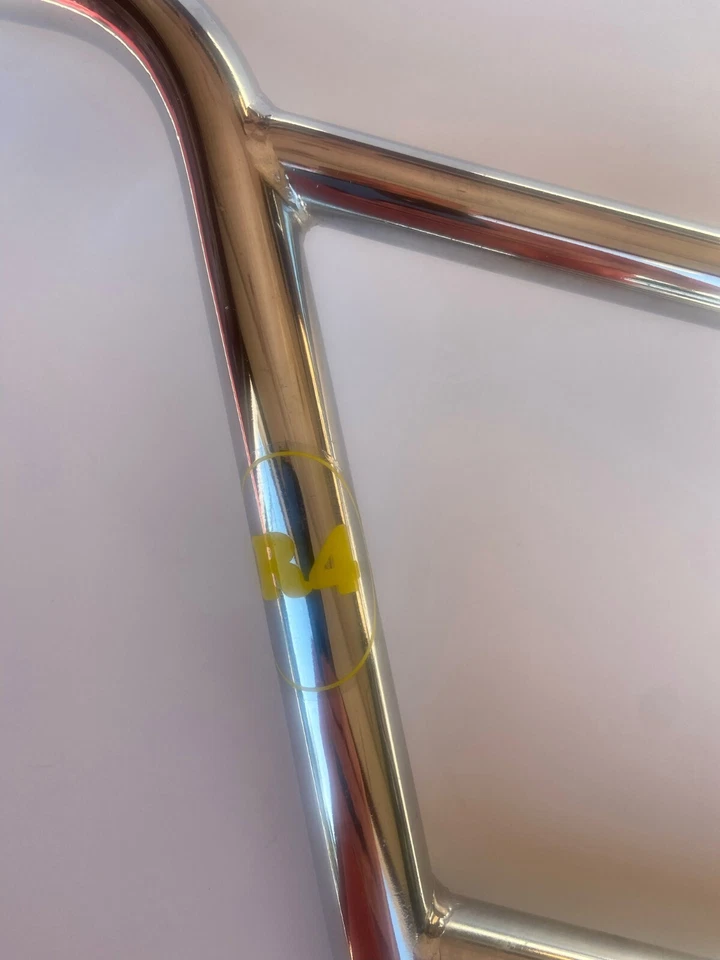 R4 WD BMX 4 Piece Wide Handlebar 7" 22.2mm Chrome Blemished - Image 3 of 4