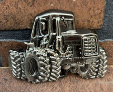 Vintage Belt buckle Farm Tractor
