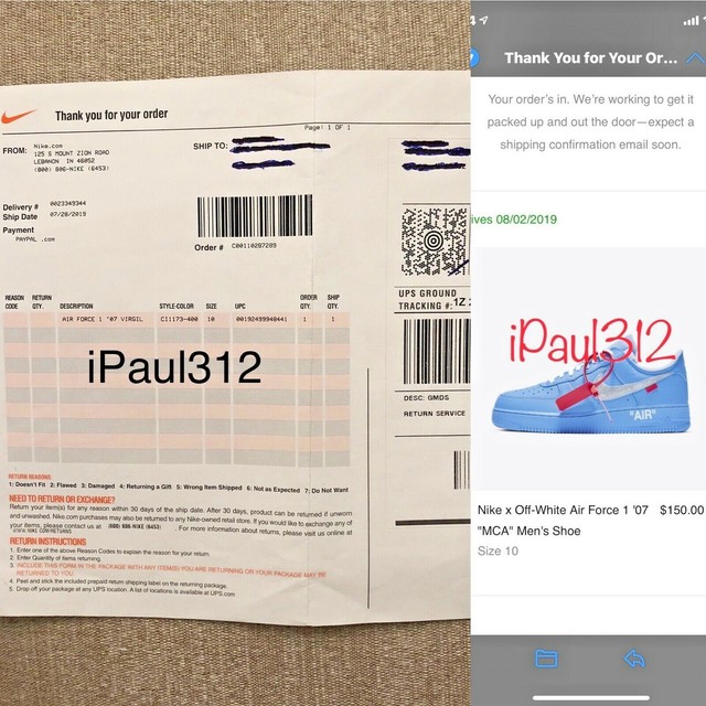 nike air force off white ebay