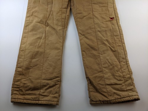 Mono aislante RedHead de colección para hombre M marrón tostado lona acolchado forrado garra cremallera - Imagen 13 de 14