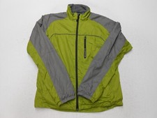 Millet Jacket Womens Medium Green Gray Outdoor Hiking Pockets Zip Windbreaker