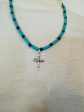 Collana uomo lapislazzuli e turchese  Lunga cm51 + allungo  Spedizione gratuita